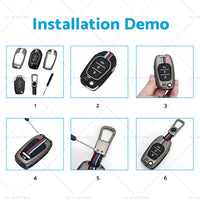 Zinc Alloy Car Flip Remote Key Fob Case Cover Shell Suitable For LDV T60 Pro