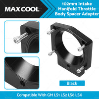 102mm Manifold Throttle Body Spacer Adapter Suitable For GM LS1 LS2 LS6 Black