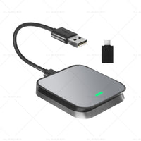 Gray Bluetooth USB Wireless Receiver Suitable for Apple CarPlay Adapter