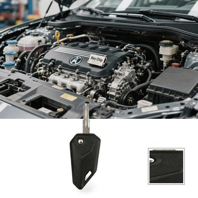 Black Motorcycle Folding Key Chip Shell Suitable for Honda Kawasaki Yamaha