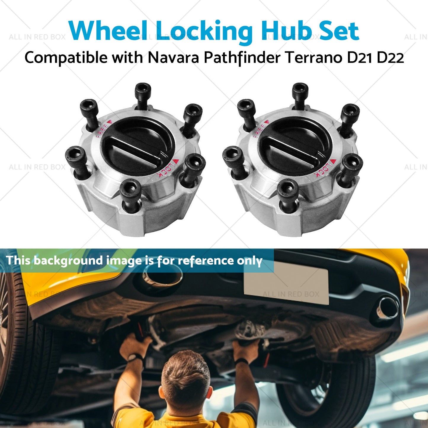 Wheel Locking Hub Set Suitable for 90-16 Navara Pathfinder Terrano D21 D22