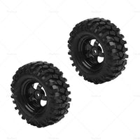 Wheels Rims Rubber Tires 12mm Hex Suitable For 1 or 10 Off-Road RC Rock Buggy Truck