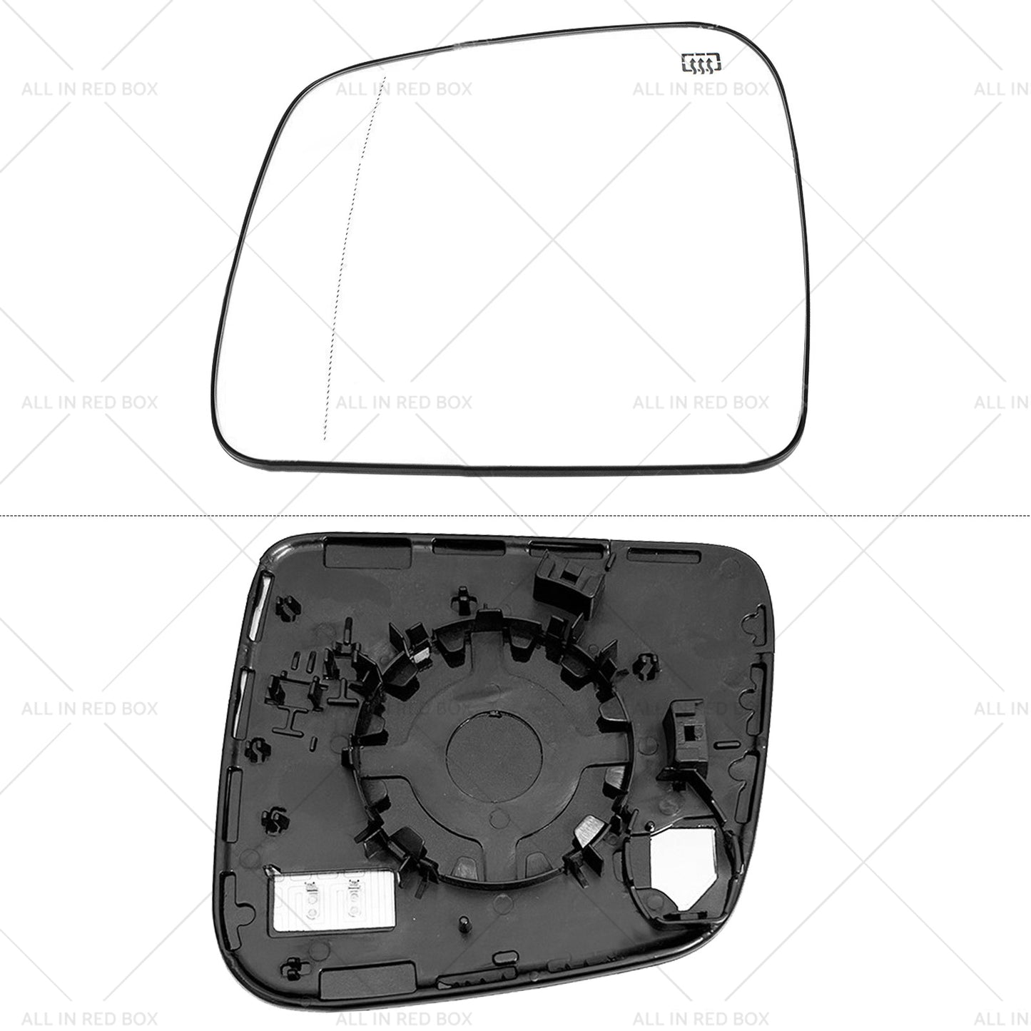 Left Side Mirror Glass Suitablefor Jeep Grand Cherokee WK 10- Convex Heated Base