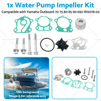 Water Pump Impeller Kit Suitable for Yamaha Outboard 70 75 80 85 90 692-W0078-02