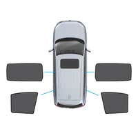 2x Rear Port&Triangular Window Magnetic Mesh Sunshades Suitable for Kia Carnival