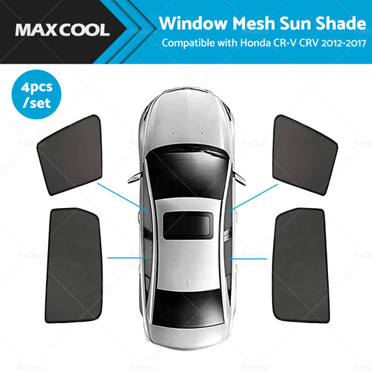 4x Foldable  Window Mesh Sun Shade Suitable For Honda CR-V CRV 2012-2017