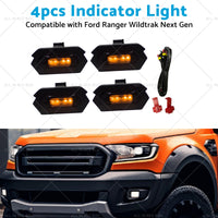 4x Indicator Light Amber Lamp Suitable for Ford Ranger Wildtrak Next Gen 2022-