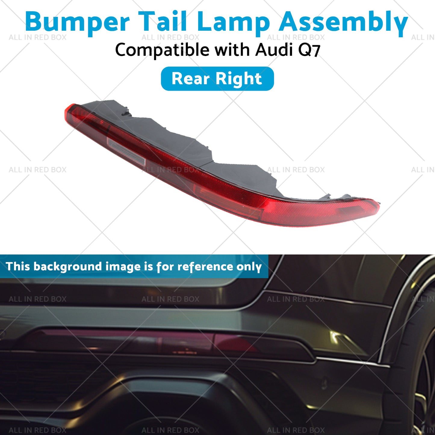 Right Rear Bumper Tail Light Lamp Assembly 4M0945096 Suitable For Audi Q7 16-23