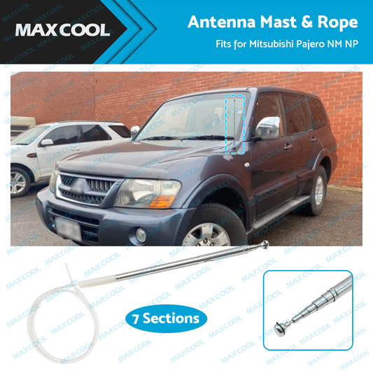 7-Section Antenna Mast  and  Rope For Mitsubishi Pajero NM - NP 2000-2006 For AP262