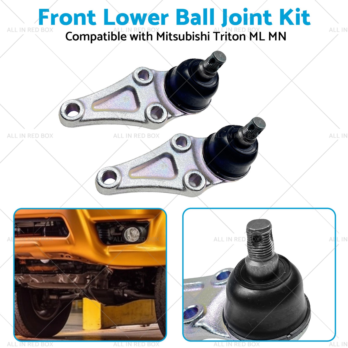 2PCS Front Lower Ball Joint Kit Suitable for Mitsubishi Triton ML MN UTE 4WD RWD