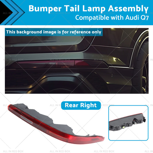 Right Rear Bumper Tail Light Lamp Assembly 4M0945096 Suitable For Audi Q7 16-23