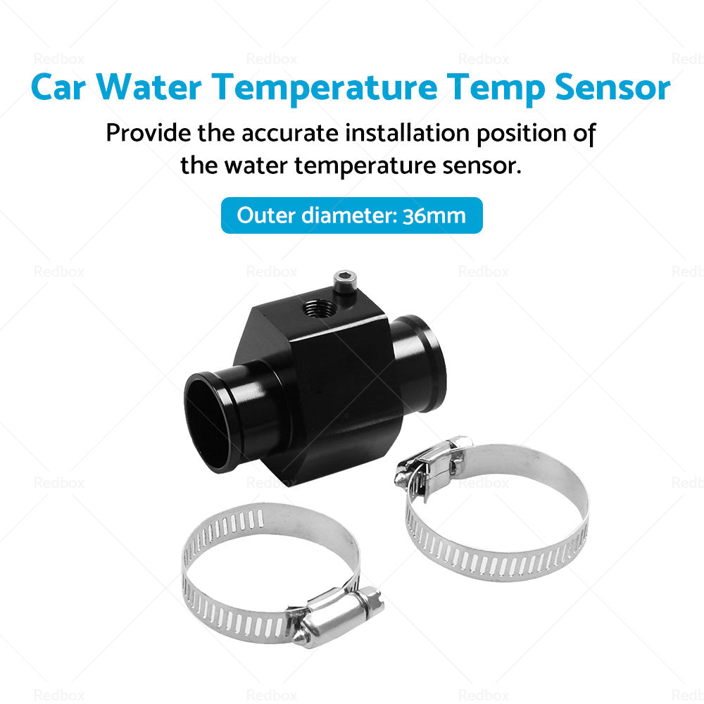 36mm Car Water Temperature Temp Sensor Gauge Radiator Hose Joint Pipe Adapter