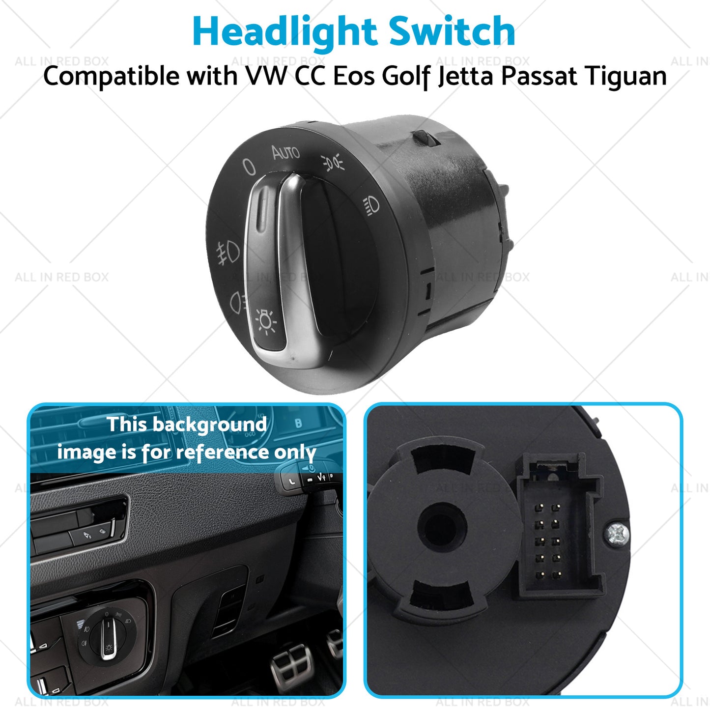 Headlight Switch Suitable for VW CC Eos Golf Jetta Passat Tiguan 5ND941431B