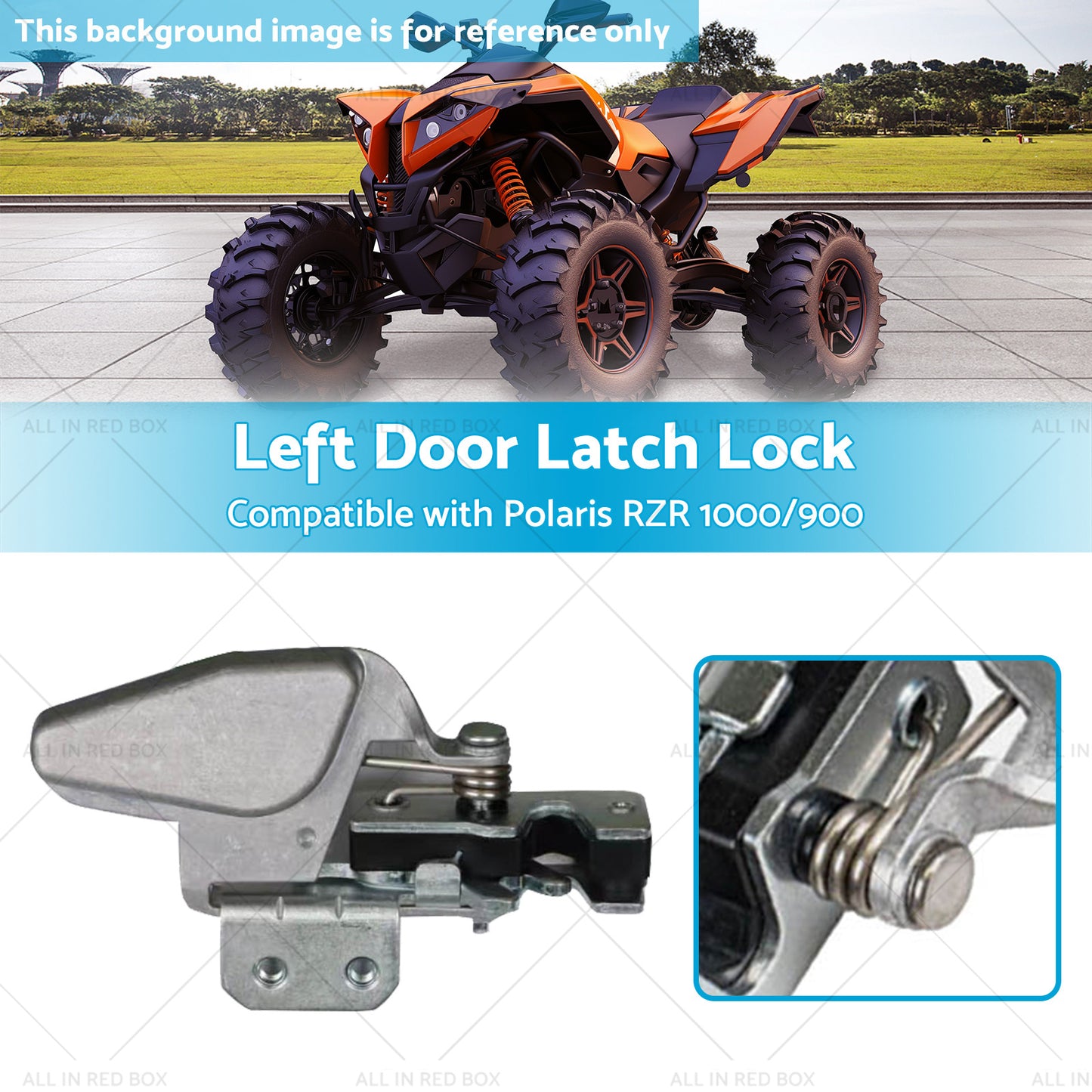 Door Latch Lock Left Suitable for Polaris RZR 1000 or 900 15-Up RZR Turbo or RS1 16-21