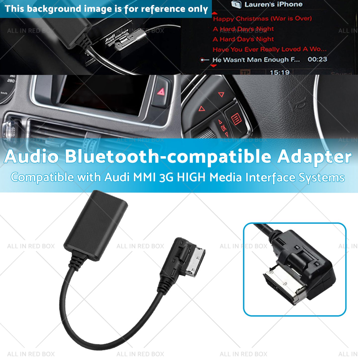 {{ For Audi VW AUX Audio Cable Adapter AMI MDI MMI 3G System Bluetooth-compatible }} - Buy Car Parts Online at {{ Kaka Auto Parts }}.