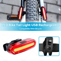 120 Lumens LED Bike Tail Light USB Rechargeable Powerful Bicycle Rear Light