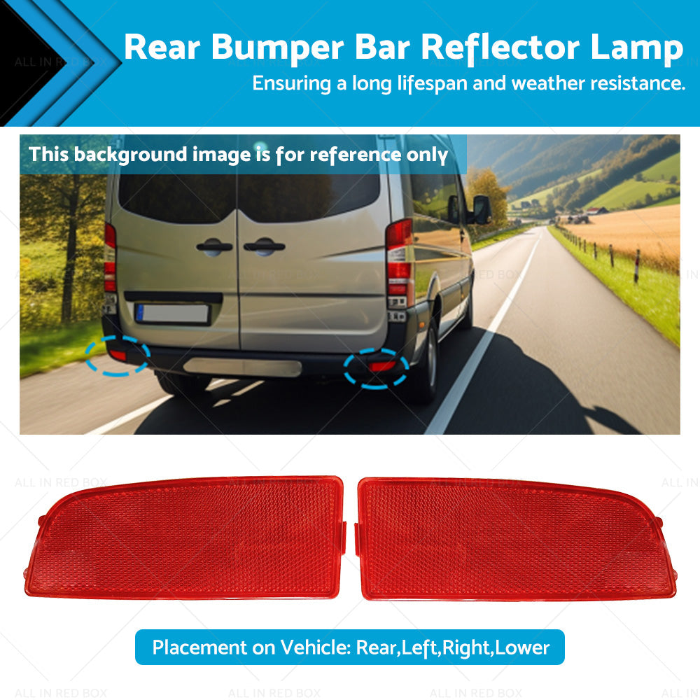 LH RH Rear Bumper Bar Reflector Lamp Suitable For Mercedes Benz Sprinter 06-18