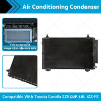 {{ Air Con Condenser Suitable for Toyota Corolla ZZE122R 1.8L 1ZZ-FE 2001-2007 Air Conditioning Condenser Suitable for Toyota Corolla ZZE122R 1.8L 1ZZ-FE 01-07 }} - Buy Car Parts Online at {{ Kaka Auto Parts }}.