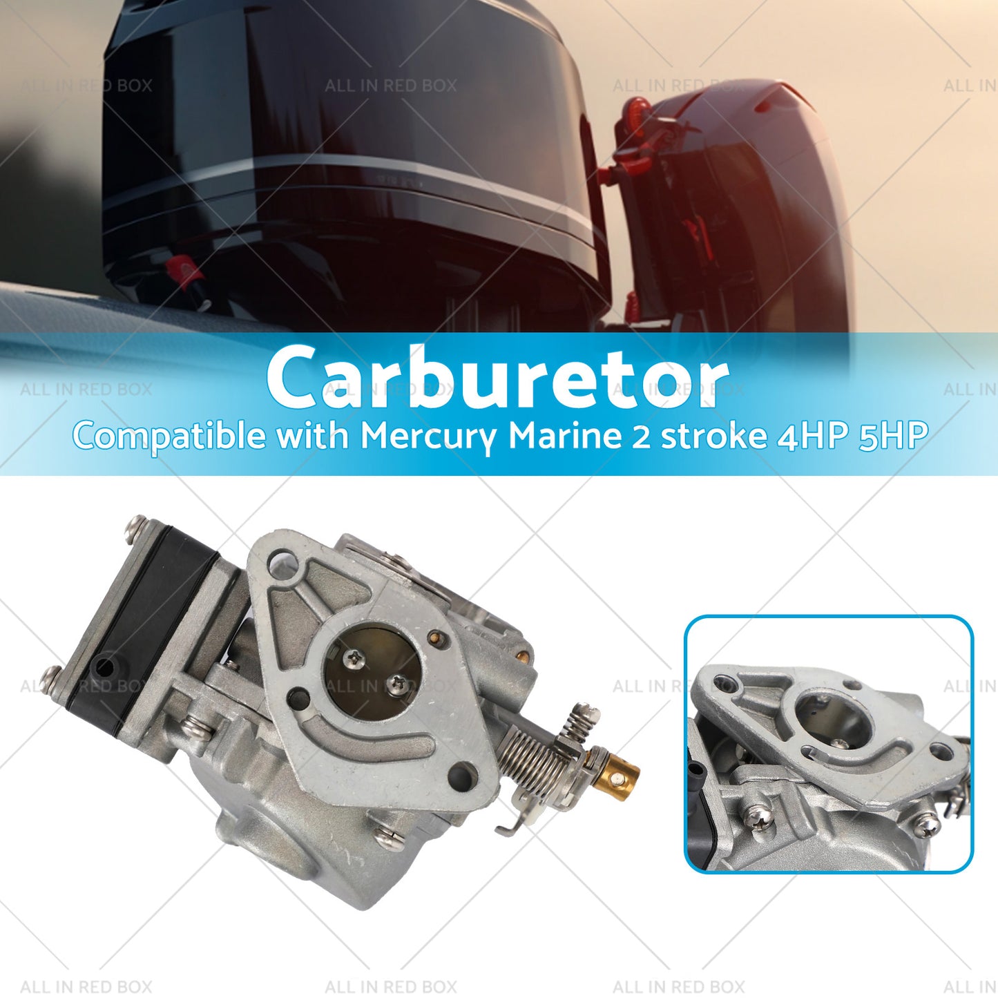 Carburetor Carb Suitable for Mercury Marine 2 stroke 4HP 5HP 3303-812648T