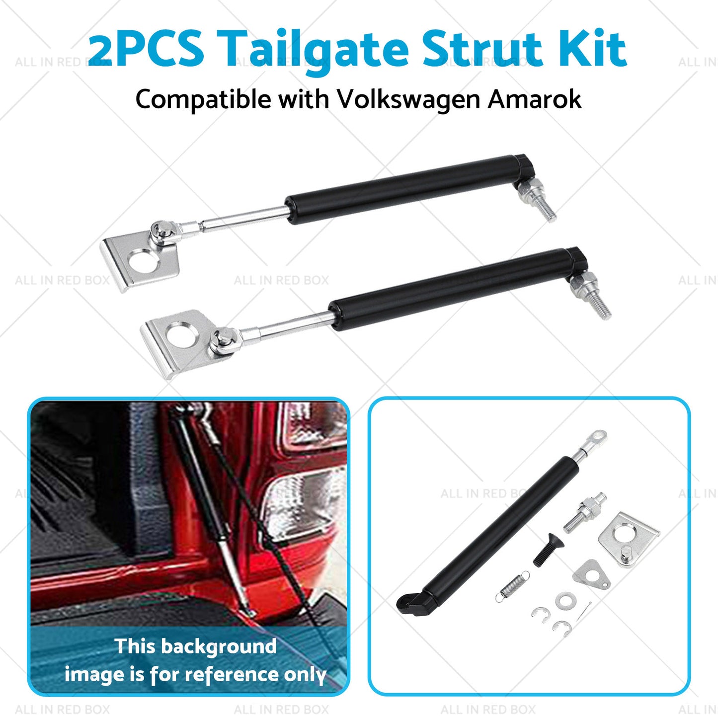 Tailgate Strut Kit Easy Up  and  Slow Down Suitable for Volkswagen Amarok 2012-2018