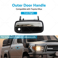 {{ Chrome Front Right Outer Door Handle Suitable For Toyota Hilux 1988-1997 }} - Buy Car Parts Online at {{ Kaka Auto Parts }}.