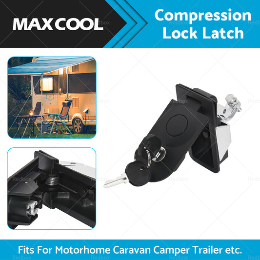 Compression Lock Latch Rounded End Tool Box For Caravan Camper Tradesman Trailer