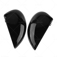 Left and Right Wing Mirror Cover Gloss Black Suitable For Ford Fiesta MK7 2008-2017