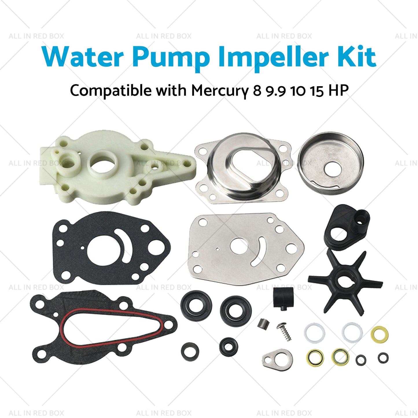 46-42089A5 Water Pump Impeller Kit Suitable for Mercury 8 9.9 10 15 HP Outboards