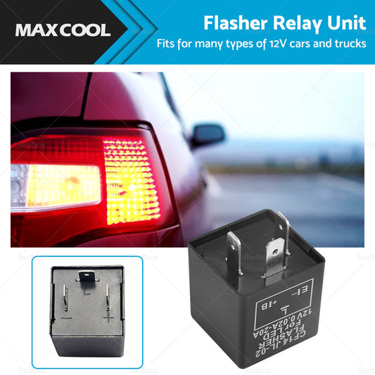 12V 3 PIN LED FLASHER RELAY UNIT FOR INDICATOR or BLINKER FLASH - POSITIVE ON RIGHT