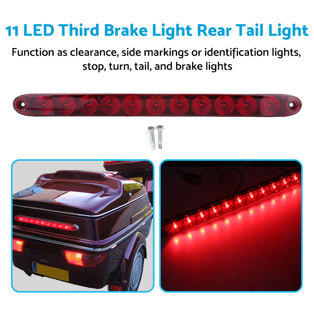 Universal 11 LED Car 3RD Third Brake Light Rear Tail Light High Mount Stop Lamp