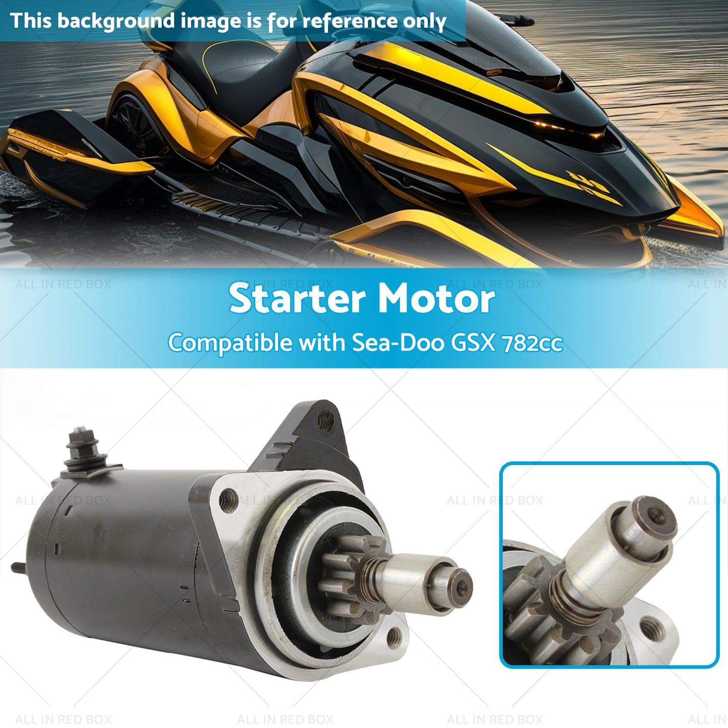 Starter Motor Suitable For 95-99 Sea-Doo 1800 GSX Speedster SPX Rotax Marine