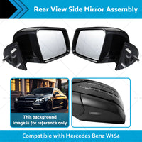 View Side Mirror Assembly Rear Suitable for 05-11 Mercedes Benz W164 X164 ML GL