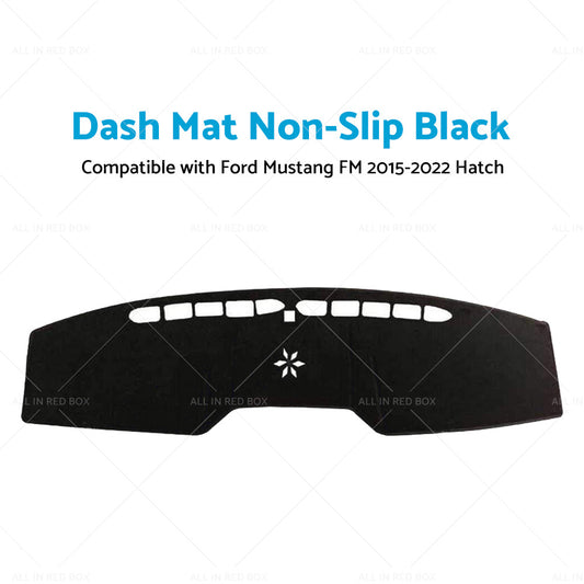 Suitable For Ford Mustang FM 2015-2022 Hatch Dashboard Cover Dash Mat Black