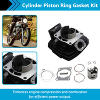 {{ Cylinder Piston Ring Gasket Kit Suitable For Yamaha DT175 MX175 F G H 1978-2014 }} - Buy Car Parts Online at {{ Kaka Auto Parts }}.