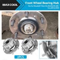 2 x Front Wheel Bearing Hub Fits For Mitsubishi Triton ML,MN,MQ,MR ABS, 2006-on