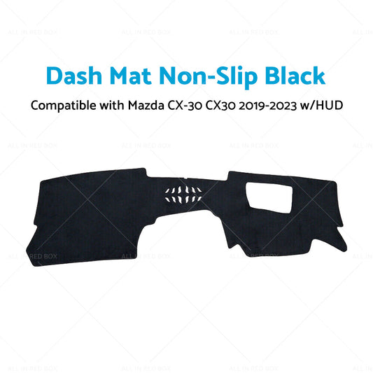 Non-Slip Dash Mat Suitable For Mazda CX-30 CX30 2019-2023 Dashboard Cover w HUD