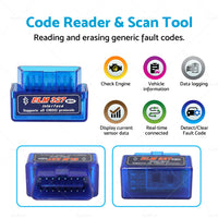 OBD2 II Bluetooth Car Scanner Torque Suitable For IOS Android CAN Auto Scan Tool