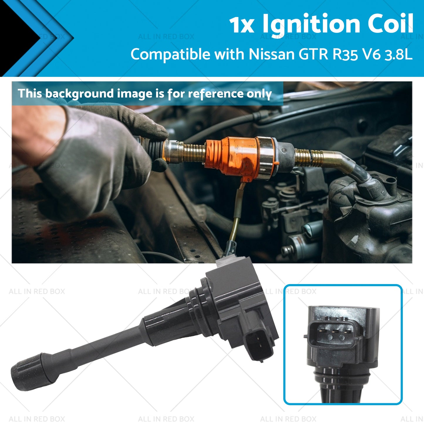 1x Ignition Coil Suitable for Nissan GTR R35 V6 3. 8L 22448JF00B VR38DETT 08-15