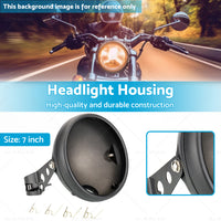 7inch Inch Motorcycle Head Light Bulb Bucket Housing Bracket Suitable For Harley