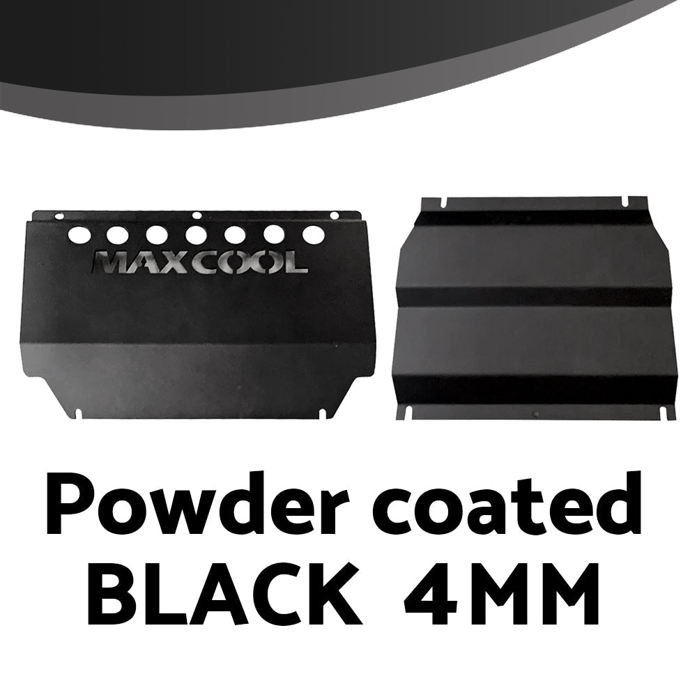 4MM Black Bash Plate Suitable for Mitsubishi Triton ML MN 06-15 Underbody Steel Front Sump Guard