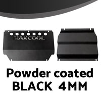 4MM Black Bash Plate Suitable for Mitsubishi Triton ML MN 06-15 Underbody Steel Front Sump Guard