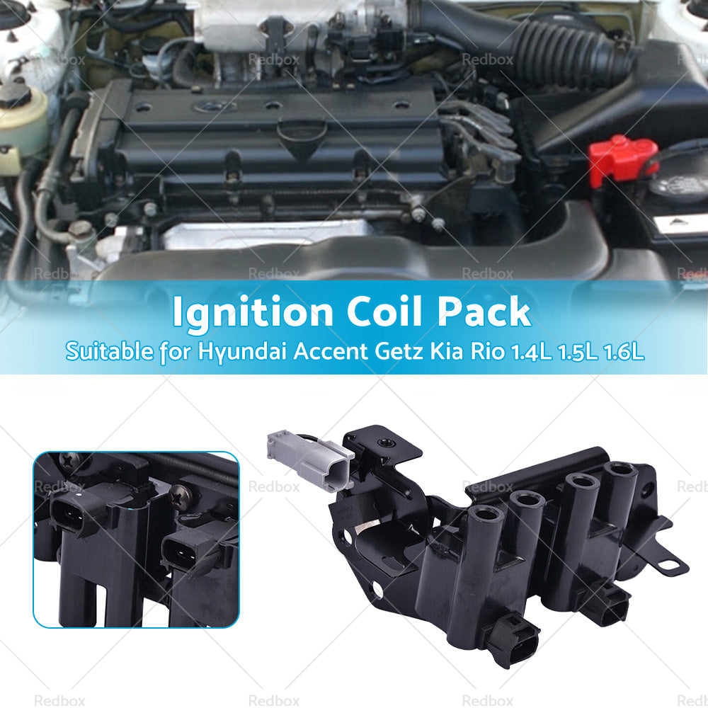 Ignition Coil Pack Suitable for Hyundai Accent Getz Kia RIO 1. 4L 1. 5L 1. 6L G4EC