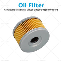 3x Oil Filter Suitable for Suzuki DR650 DR600 DR500 DR 650 DR650SE Triple Pack