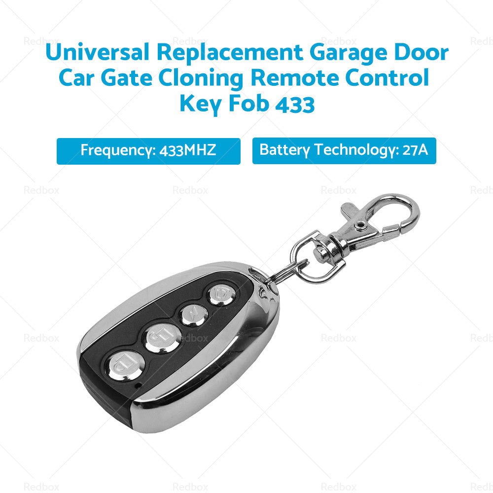 433Mhz Universal Replacement Garage Door Car Gate Cloning Remote Control Key Fob