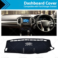 Dash Cover Mat Suitable For Ford Ranger Wildtrak Raptor Dashboard Cover Dashmat