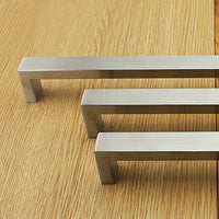 10 X Kitchen Cabinet Door Handles Matte Stainless Steel Drawer Cupboard Pulls