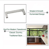 10 X Kitchen Cabinet Door Handles Matte Stainless Steel Drawer Cupboard Pulls