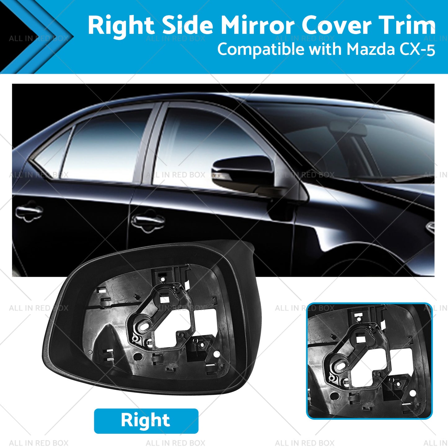 Right Side Mirror Cover Trim Frame Suitable for Mazda CX5 CX-5 KE 02 12-11 14 RH