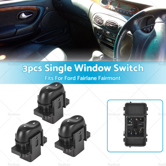 3PCS Single Window Switch Passenger Side For Ford Fairlane Fairmont AU 1998-2002