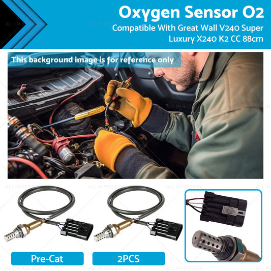 2 x Oxygen Sensor O2 Suitable For Great Wall V240 Super Luxury X240 K2 CC 2.4L